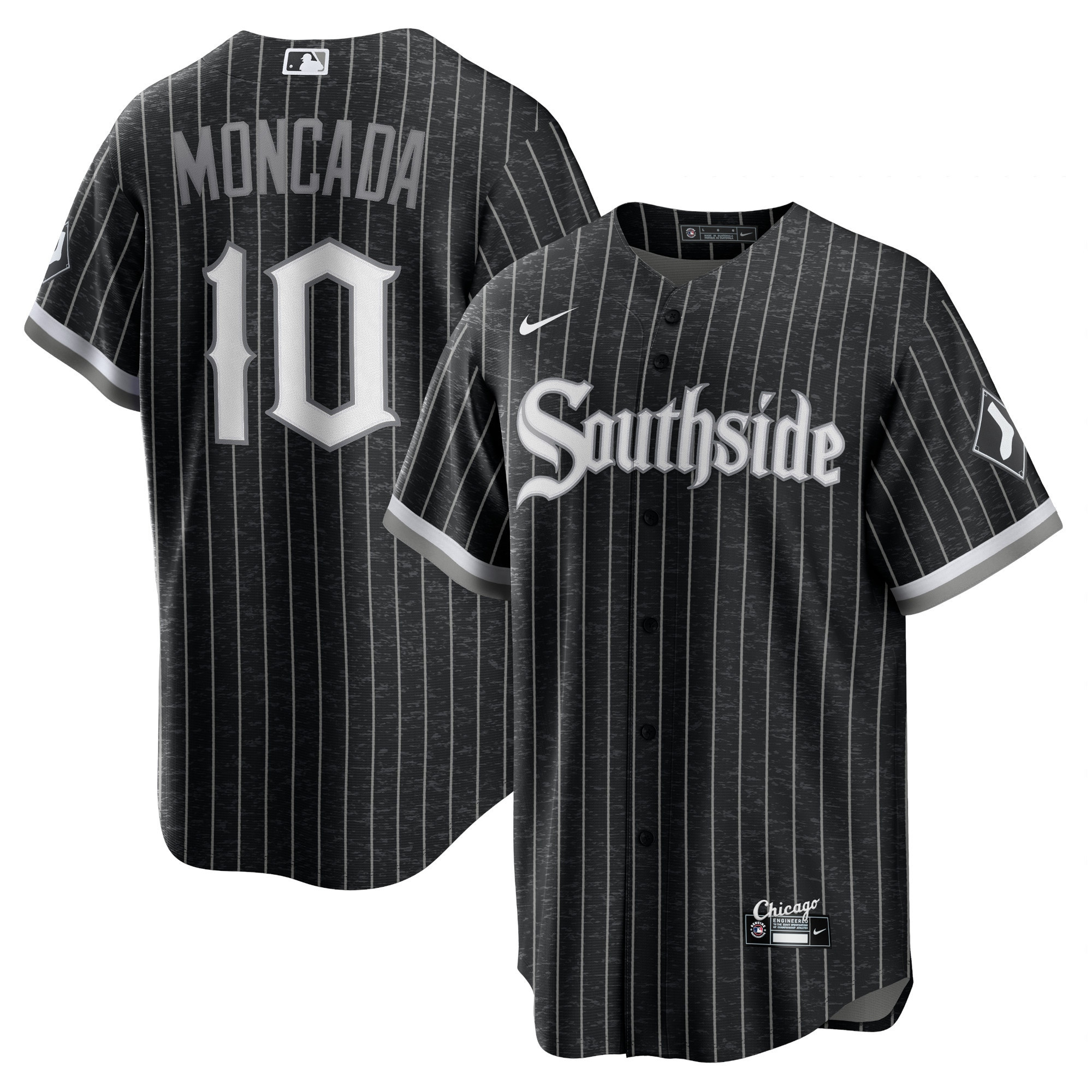 Yoan Moncada Chicago White Sox 2021 City Connect Replica Player Jersey – Black MLB