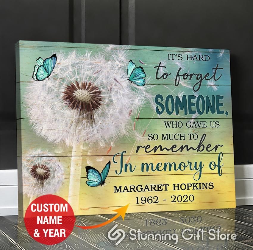 Awesome Custom Canvas Dandelion And Butterfly Wall Art It’s hard to forget someone