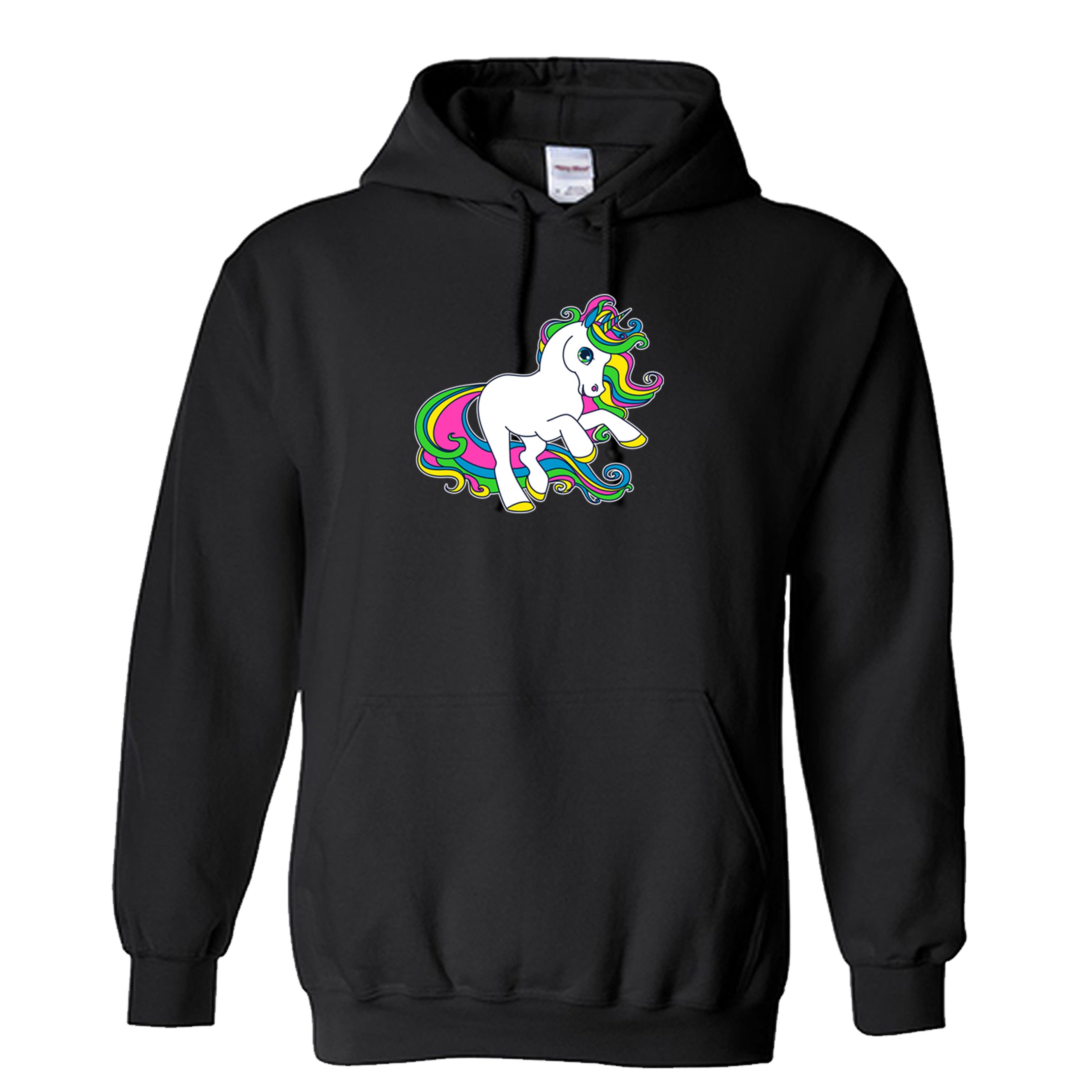 White Unicorn Rainbow Unisex Hoodie