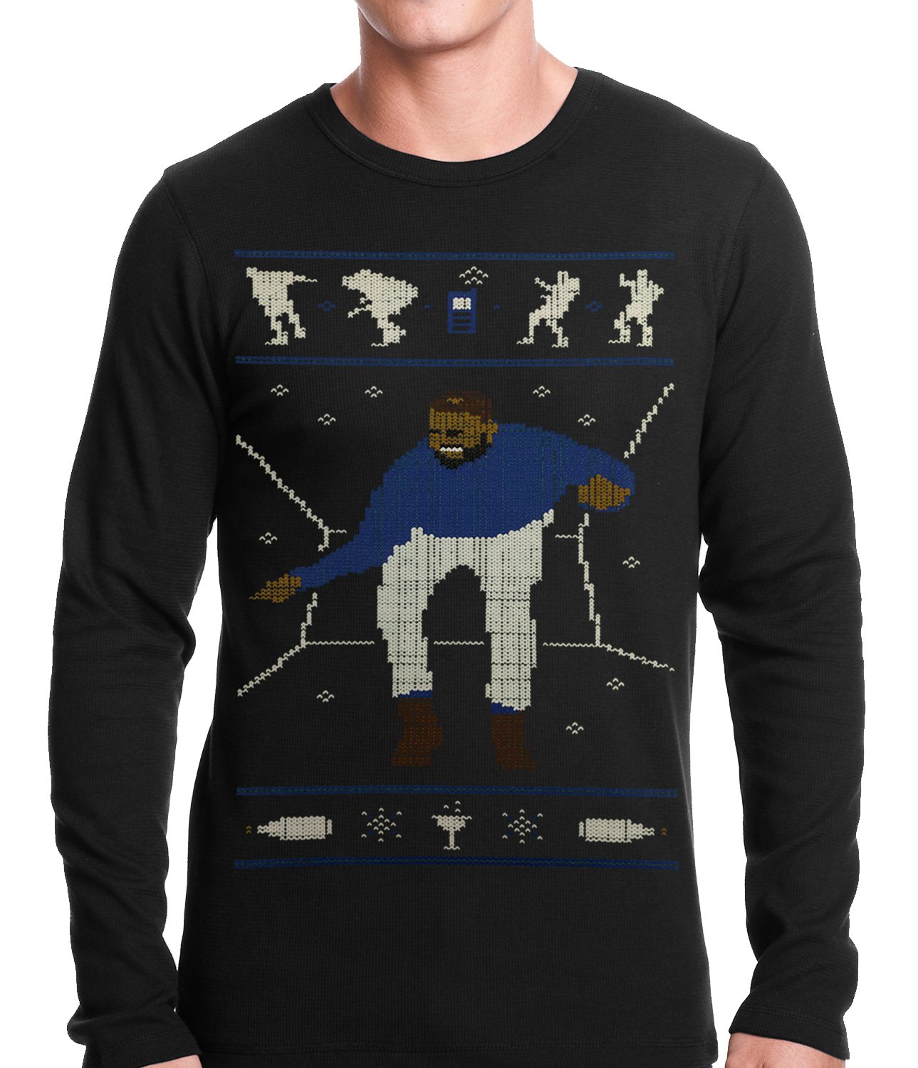 Ugly Christmas Thermal – Dancing Man Thermal Shirt