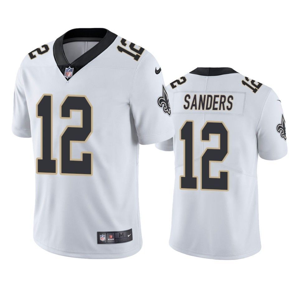 Emmanuel Sanders New Orleans Saints White Vapor Limited 3D Jersey