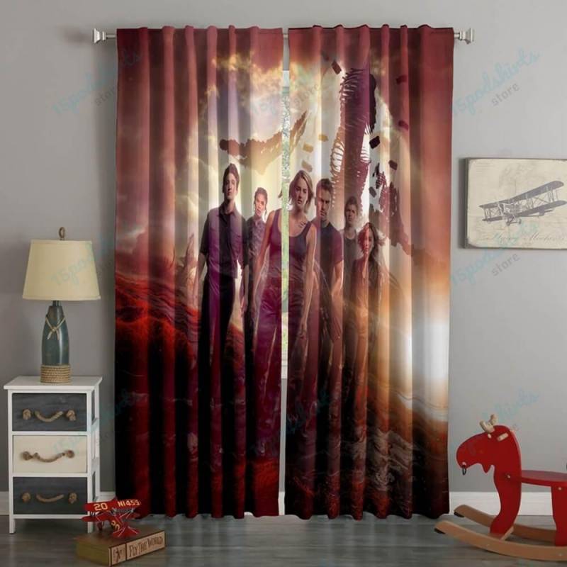 3D Printed Divergent Style Custom Living Room Curtains