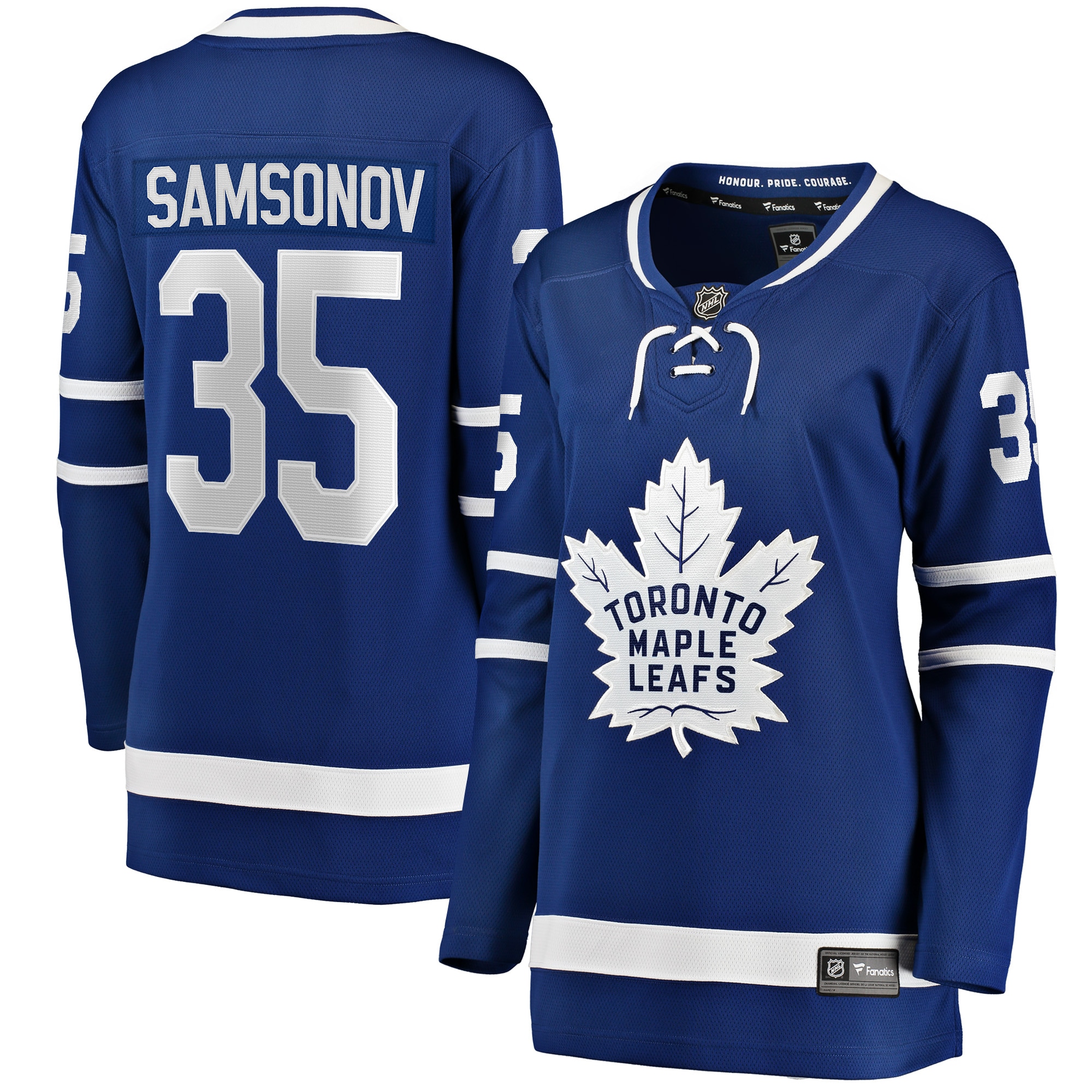 Women's Toronto Maple Leafs Ilya Samsonov Blue Home Breakaway Player Jersey