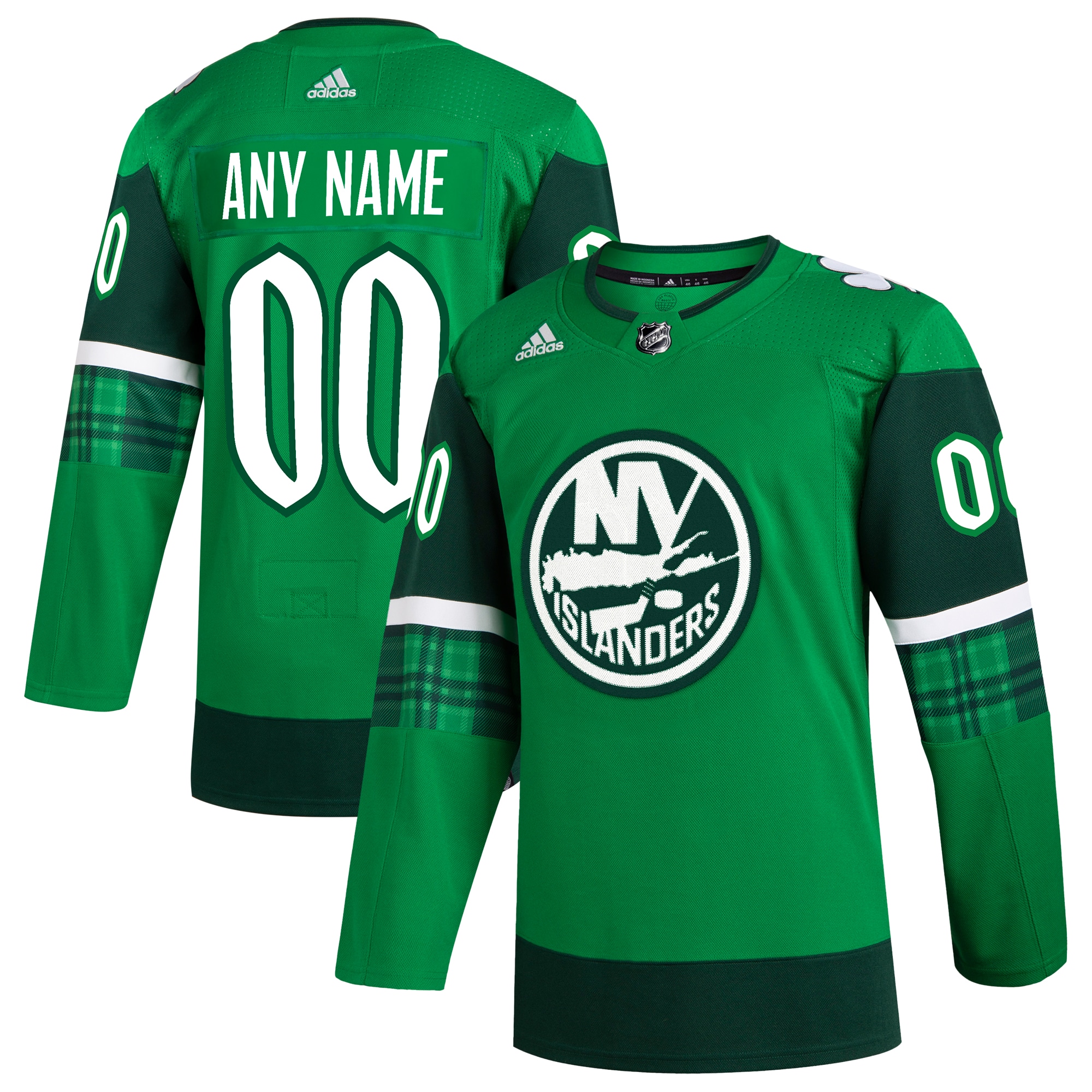 New York Islanders St. Patrick's Day Authentic Custom Jersey – Kelly Green