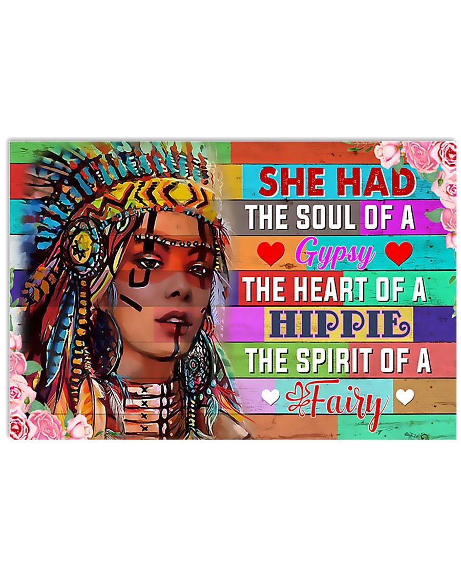 Native American The Spirit Of Fairy Horizontal Canvas And Poster | Wall Decor Visual Art