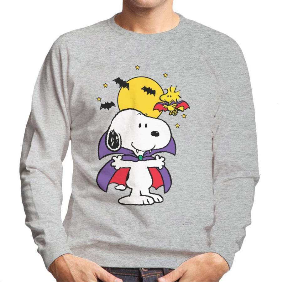 Peanuts Halloween Snoopy Vampire Men’s Sweatshirt