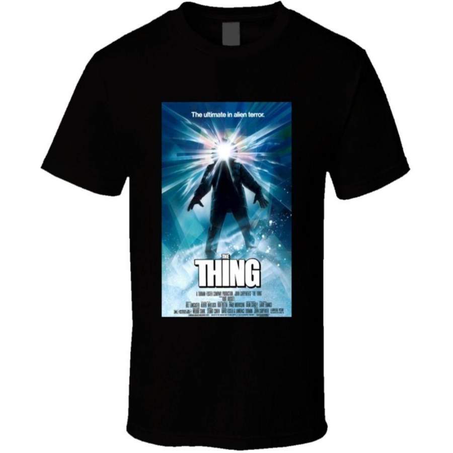 The Thing Cool Vintage 80’S Movie Poster Fan Short Sleeve T Shirt