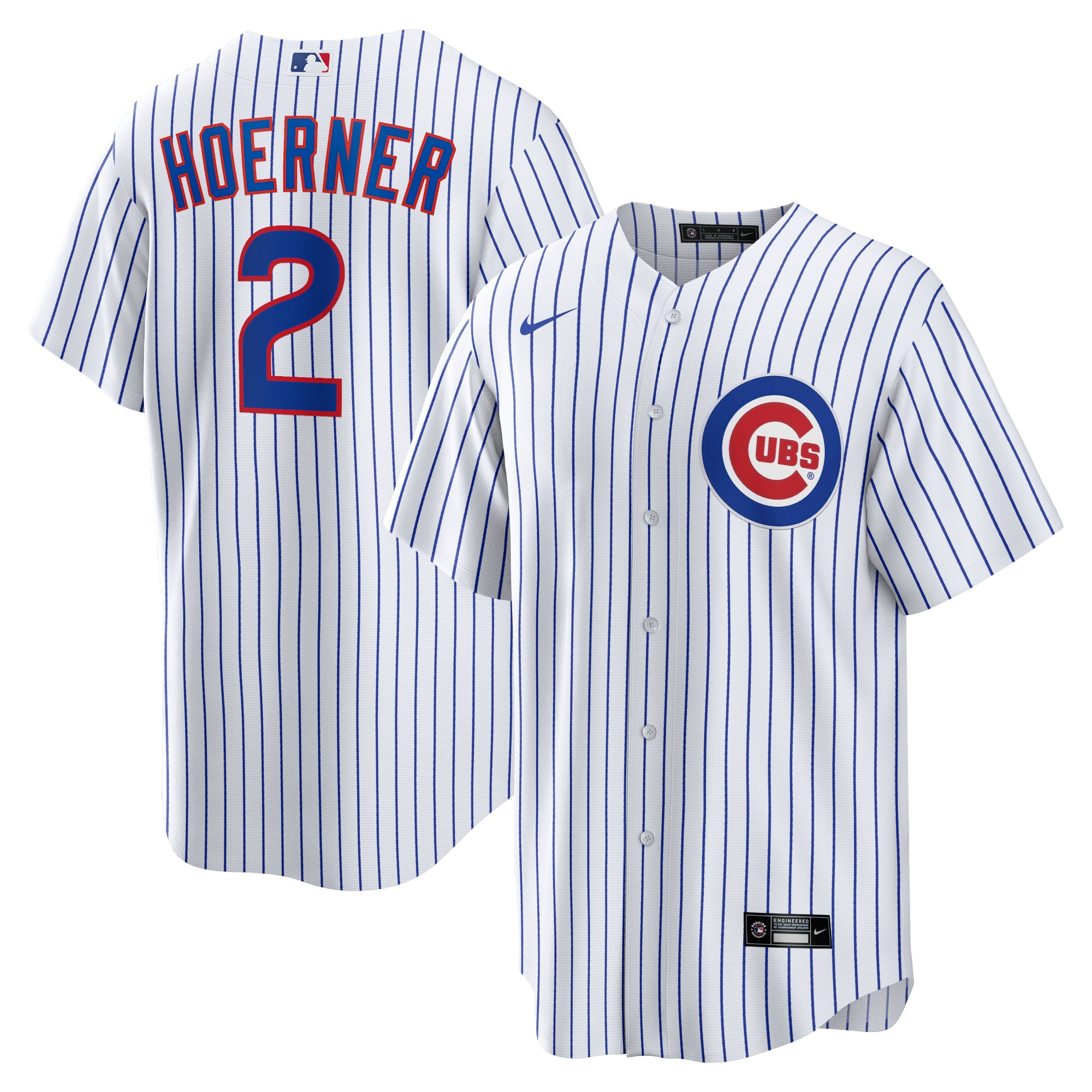 Nico Hoerner Chicago Cubs Replica Player Jersey – White