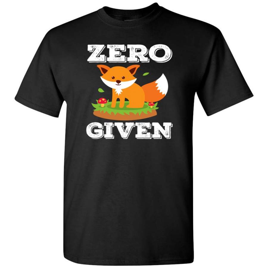 Animal Lover Gift Shirt Cute Zero Fox Given – Short Sleeve T-Shirt