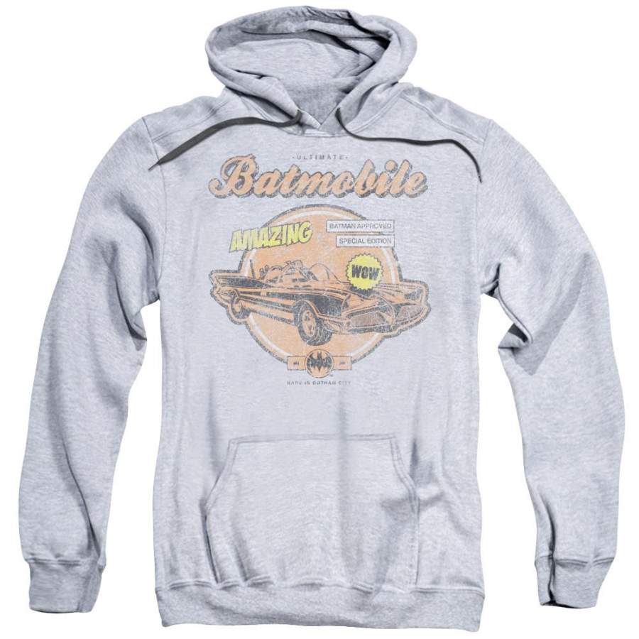 Batman Amazing Batmobile Men’s Pull-Over 75 25 Poly Hoodie