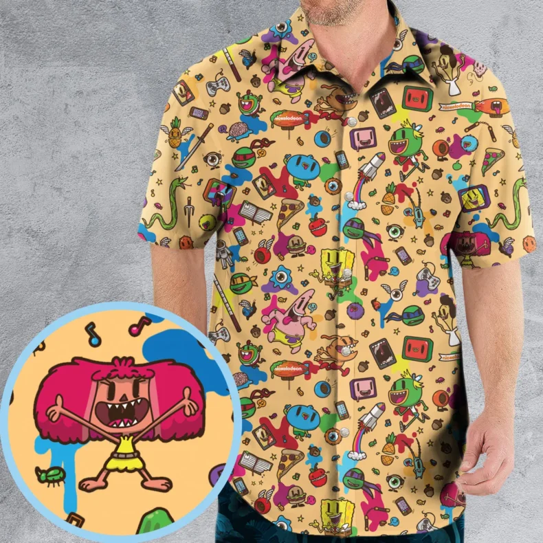 Spongebob Doodle Hawaiian Shirt