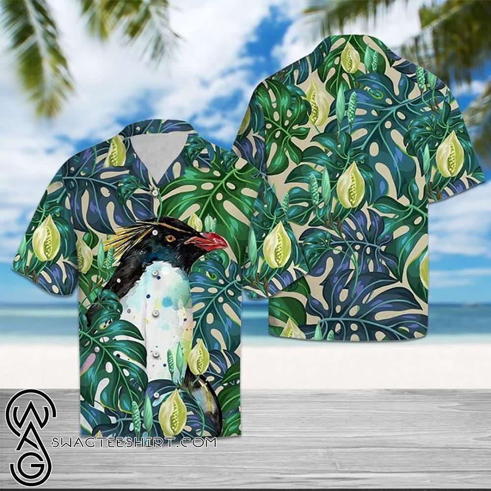 Beach Shirt Penguin Tropical Hawaiian Shirt