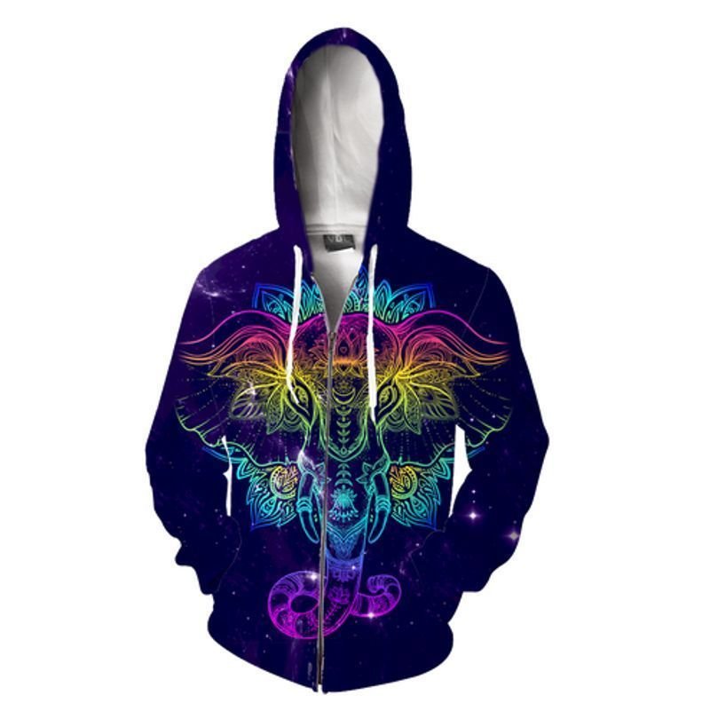 Hippie Mandala Elephant 3D Full Print Classic Hoodie 3D