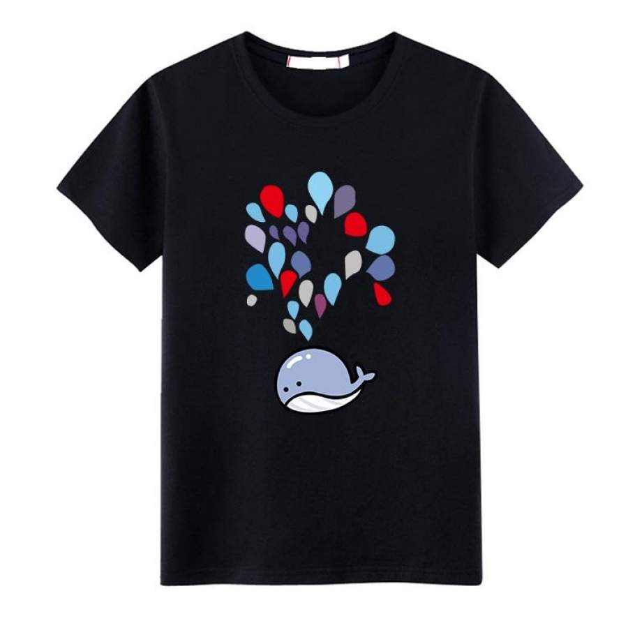 Whale T-shirt for Adult Whale Pure Cotton T-Shirt Ideal Present