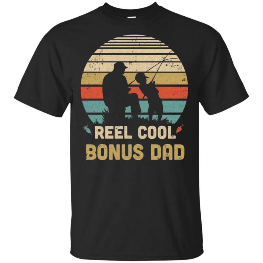 Vintage Father’s Day Gift Reel Cool Bonus Dad Fishing T-shirt