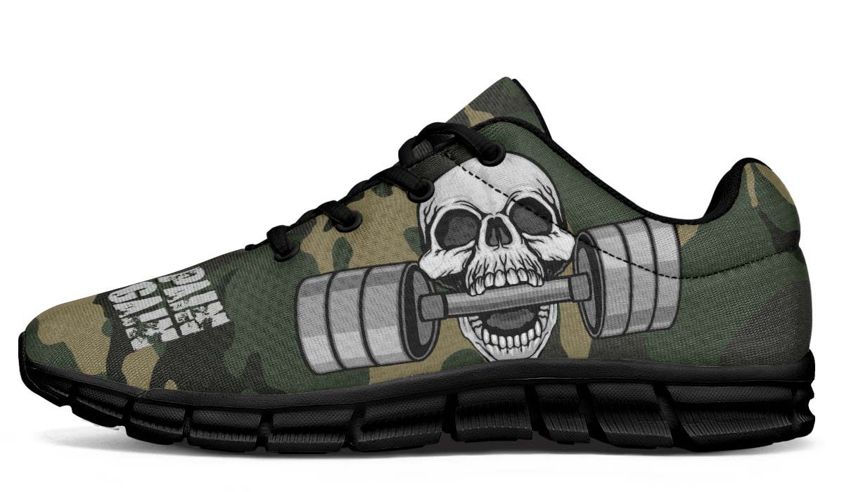 Camo Weights Skull Breathable Sneakers Custom Shoes V180