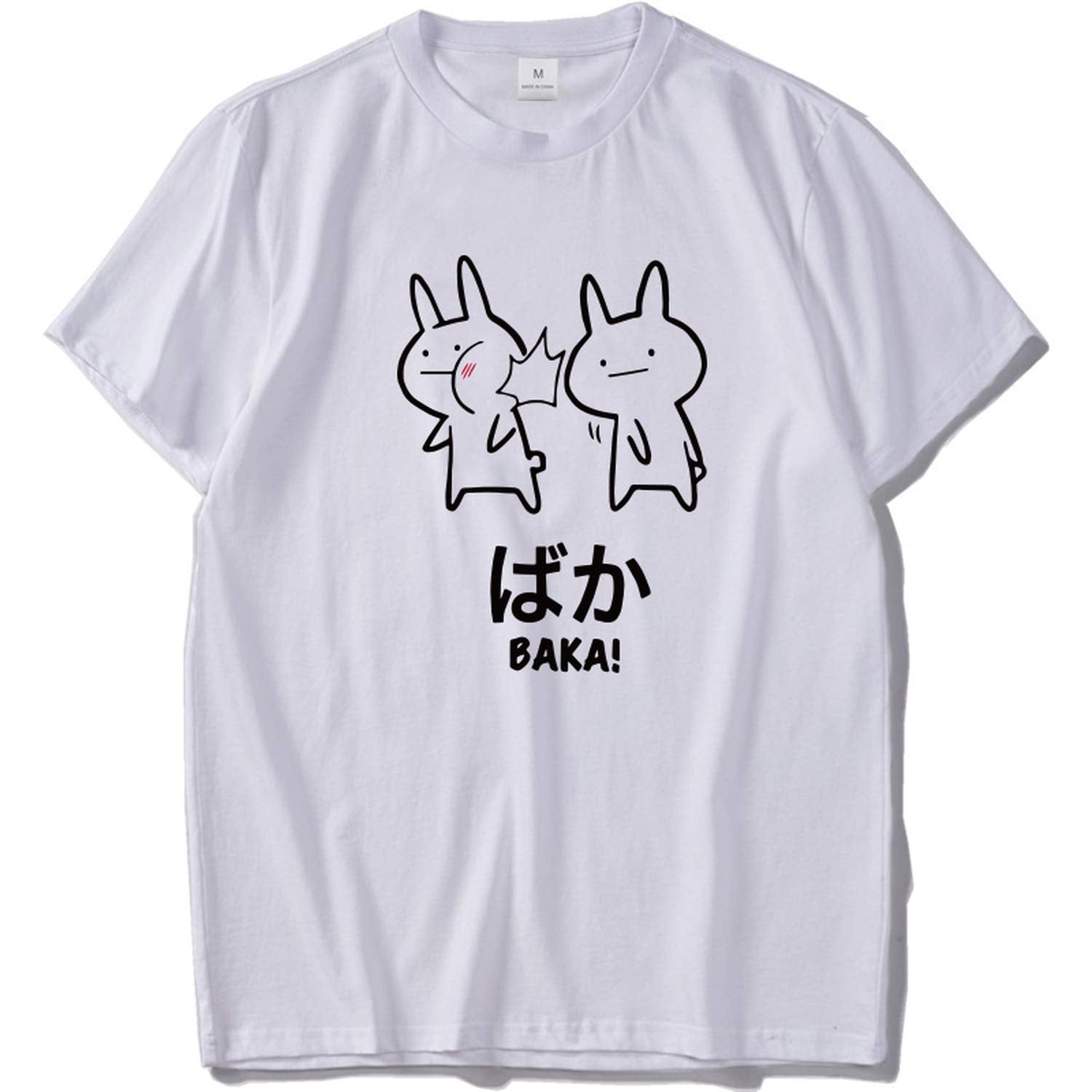 Baka Rabbit Slap T Shirt Japan Funny Anime Tops