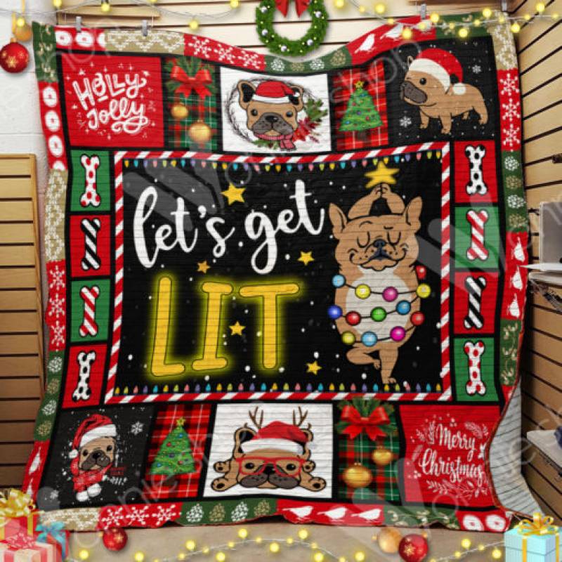 French Bulldog Christmas Blanket OCT1002 90O47