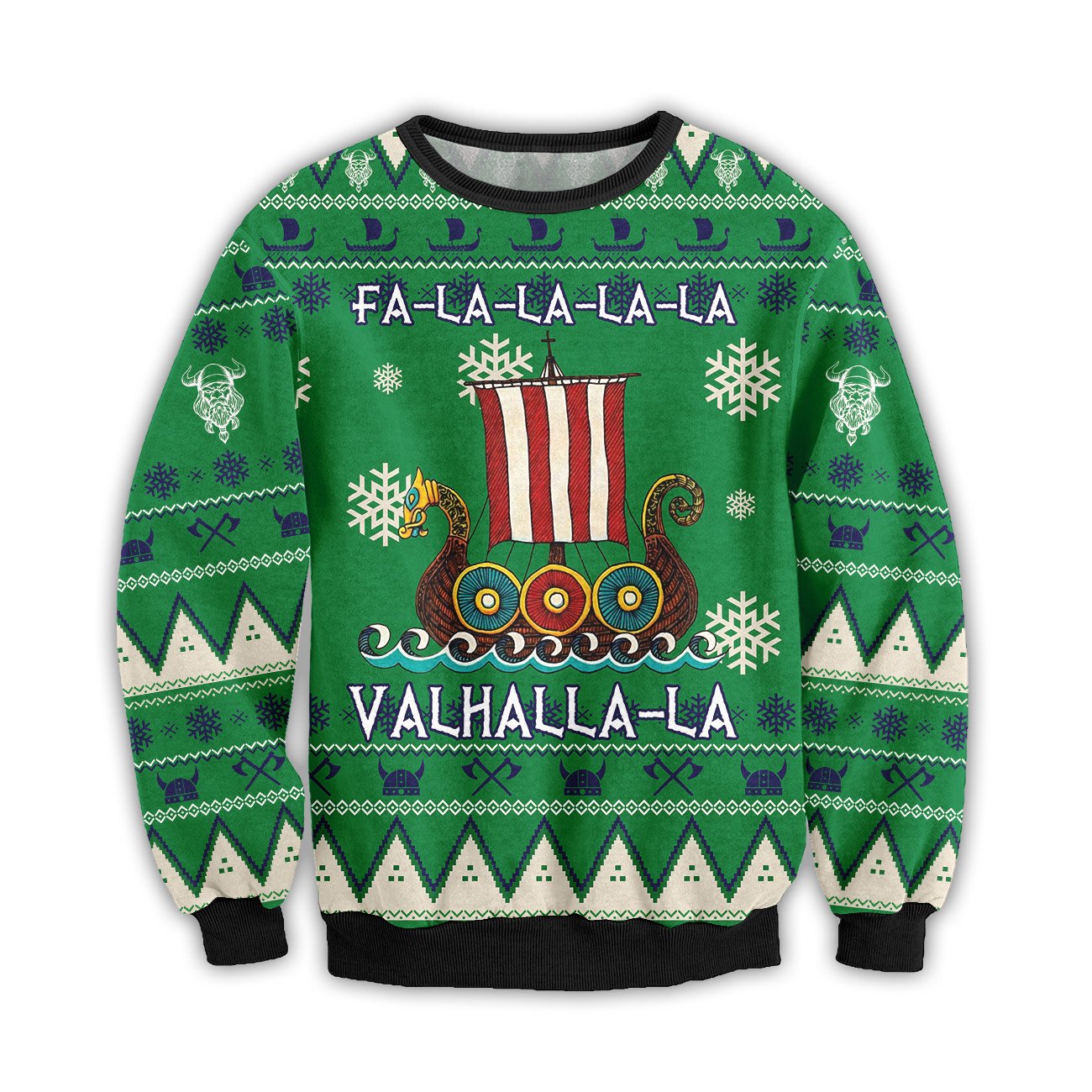 Amazing Viking Boat Valhalla Unisex Ugly Sweater #Dh