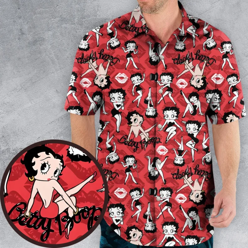 Betty Boop Singer Cartoon Sexy Hawaiian Shirt