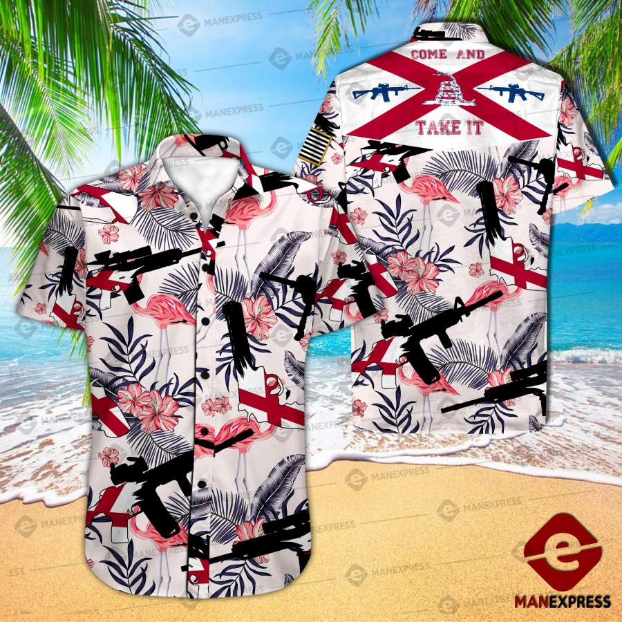 Alabama United Patriot Three Percenter Hawaiian Shirt Ha169