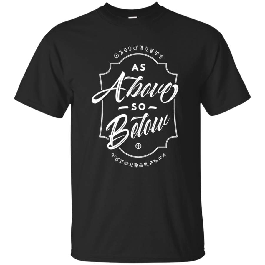 AGR As Above So Below Dark Astrology T-Shirt