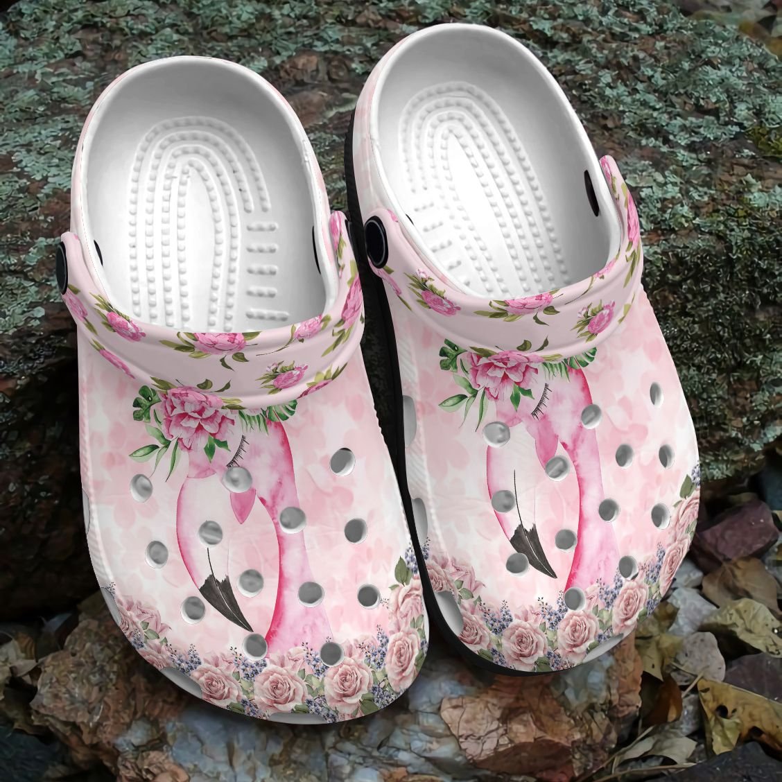 Flamingo Personalized Clog, Custom Name, Text, Color, Number Fashion Style For Women, Men, Kid, Print 3D Go Go Flamingo