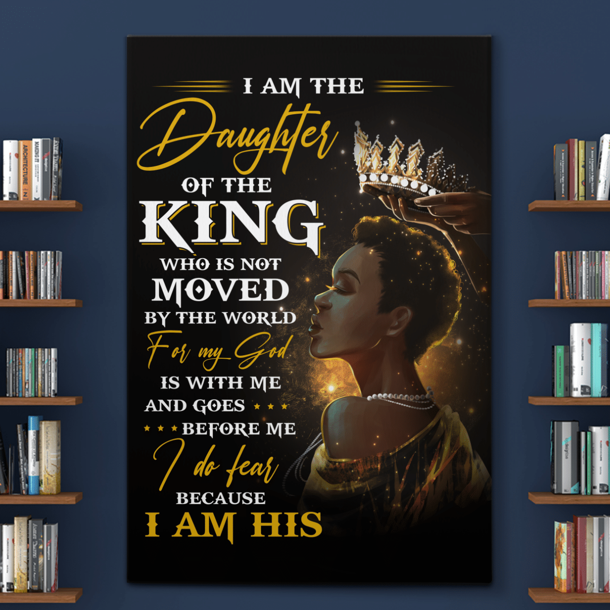 Canvas Poster For Black Girl Gift For Women Black Queen Wall Art Gift For Black Girl Canvas Poster For Black Women