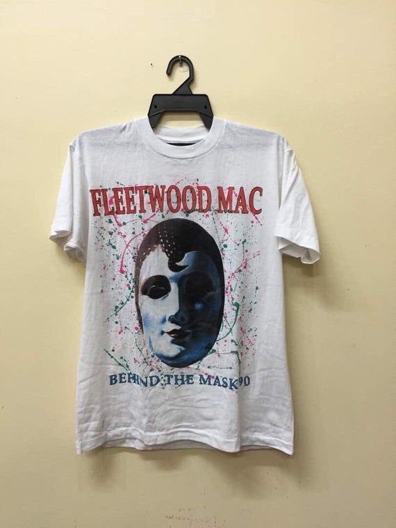 Vintage 90S Fleetwood Mac Behind The Mask Shirtradiohead Oasis Ride Nirvana Mudhoney Lush Hole Tour Promo Smashing Pumpkins Skin Yard Shirt