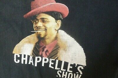 Chappelle’s Show Vintage 2003 T Shirt Pre-owned 2 Black Good Condition 3149