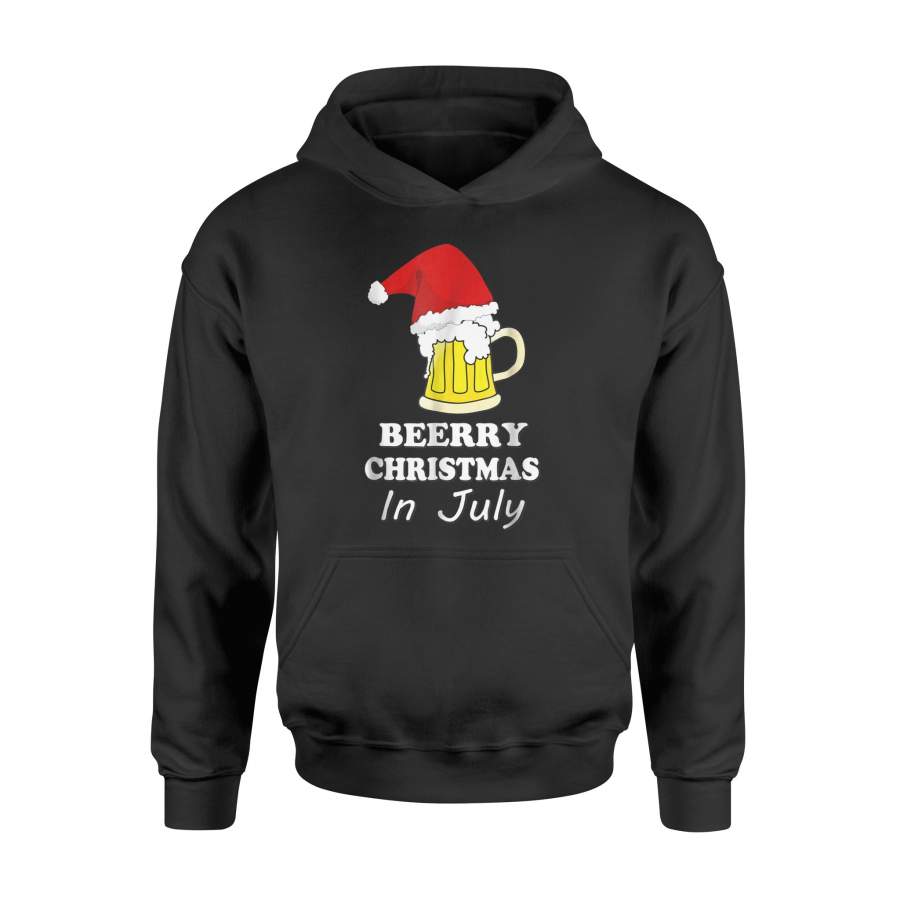 Christmas In July   – Merry Christmas Santa Hat Gift Hoodie
