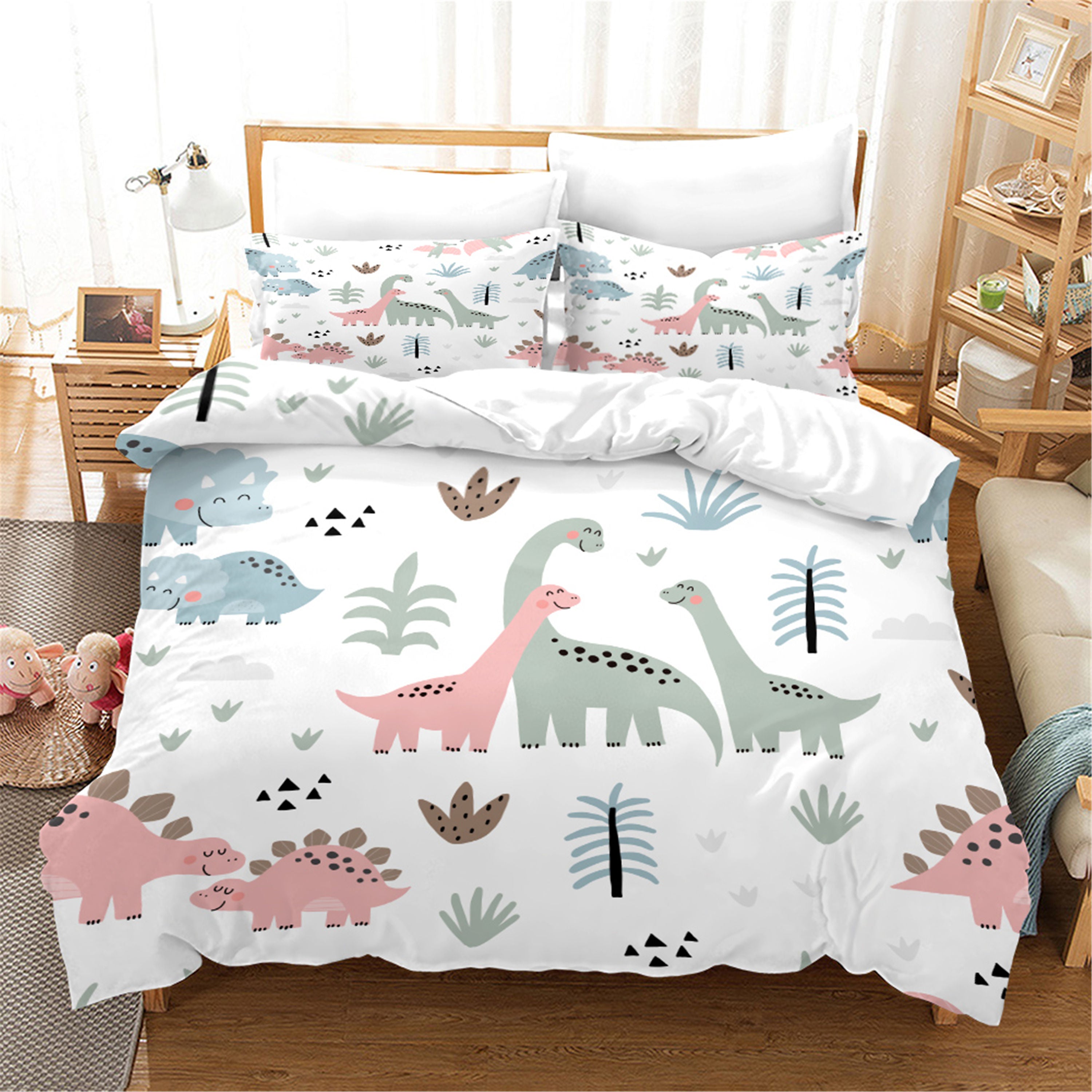 3D Hand Drawn Animal Dinosaur Quilt Cover Set Bedding Set Duvet Cover Pillowcases 122