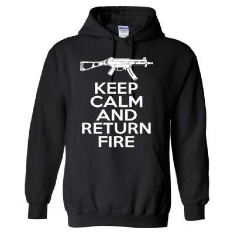 AGR Keep Calm And Return Fire – Heavy Blend™ Hooded Sweatshirt