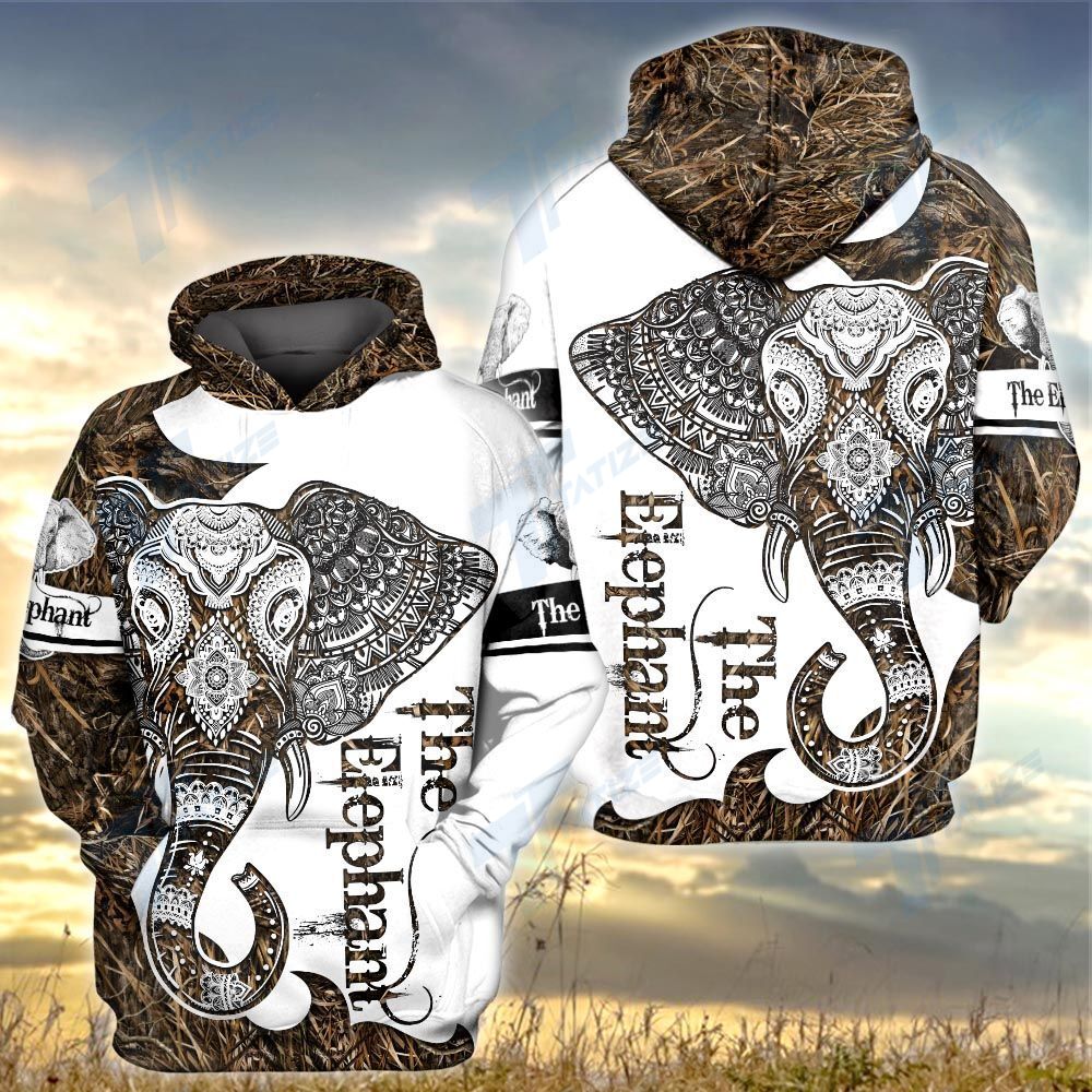 Wild animal face elephant 3D ALL OVER PRINTED SHIRT, SWEATSHIRT, HOODIE, BOMBER JACKET SIZE S – 5XL