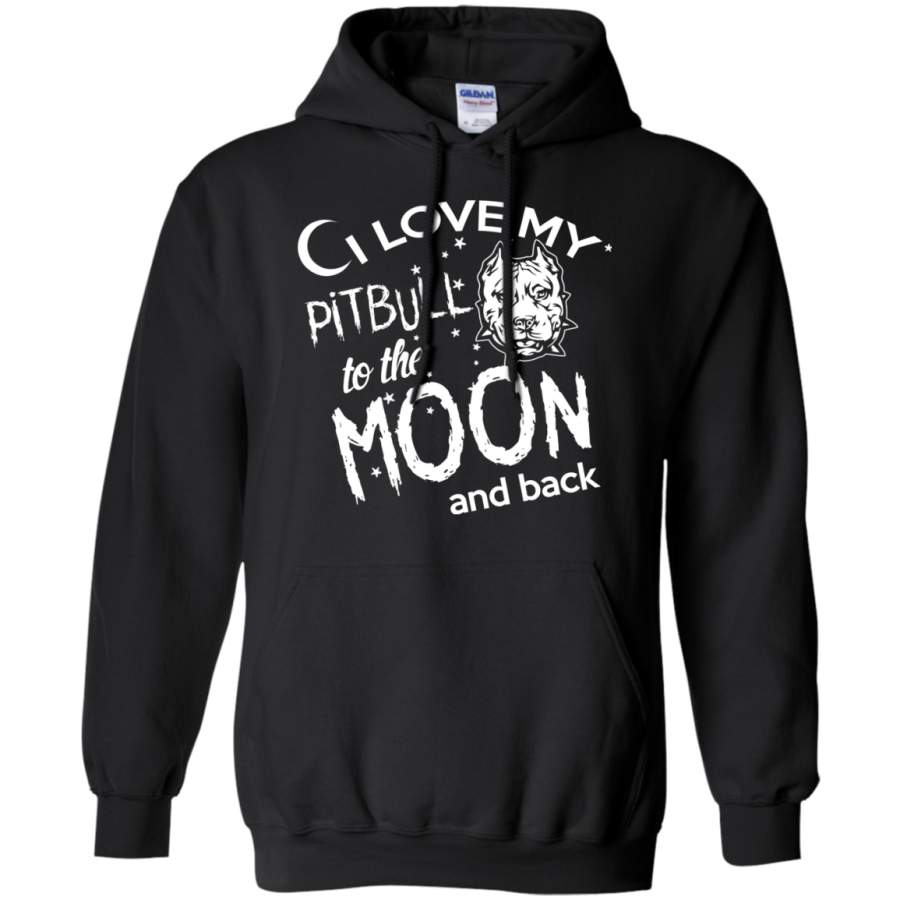 I Love My Pitbull to the Moon and Back Hoodie