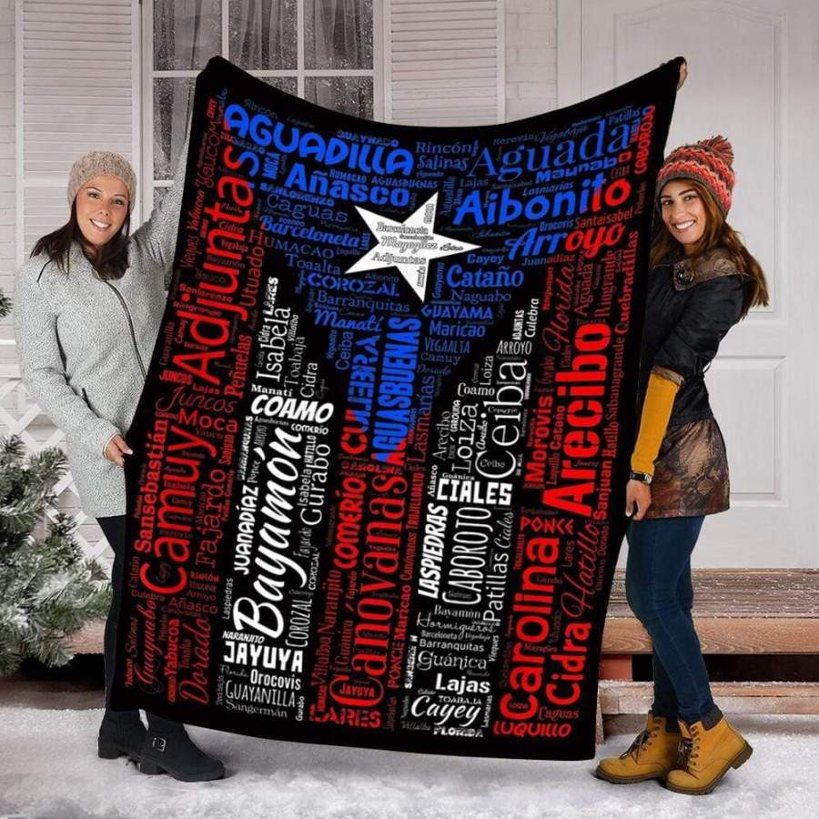 Arecibo Puerto Rico Flag 3D blankets Custom name #V