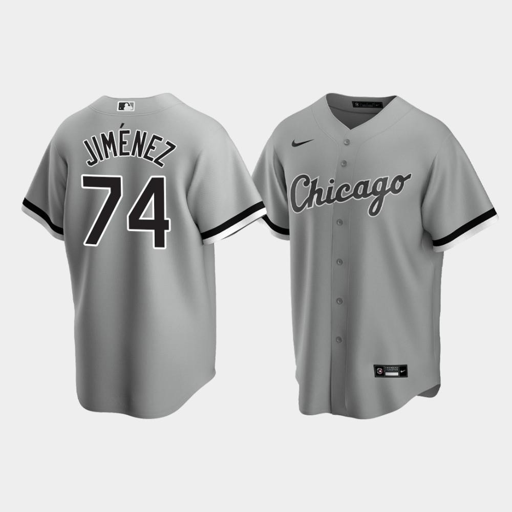 Chicago White Sox Eloy Jimenez 74 Men’s Gray Alternate Jersey