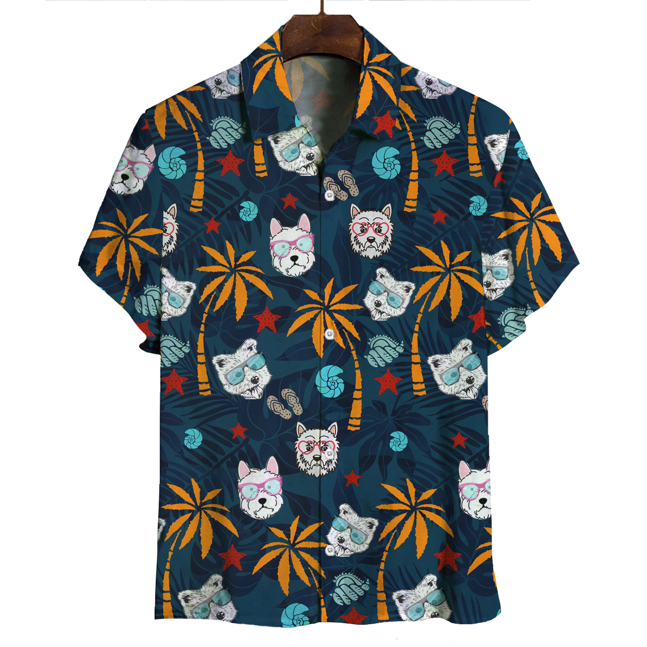 Aloha Hawaii West Highland White Terrier Shirt Ha6602