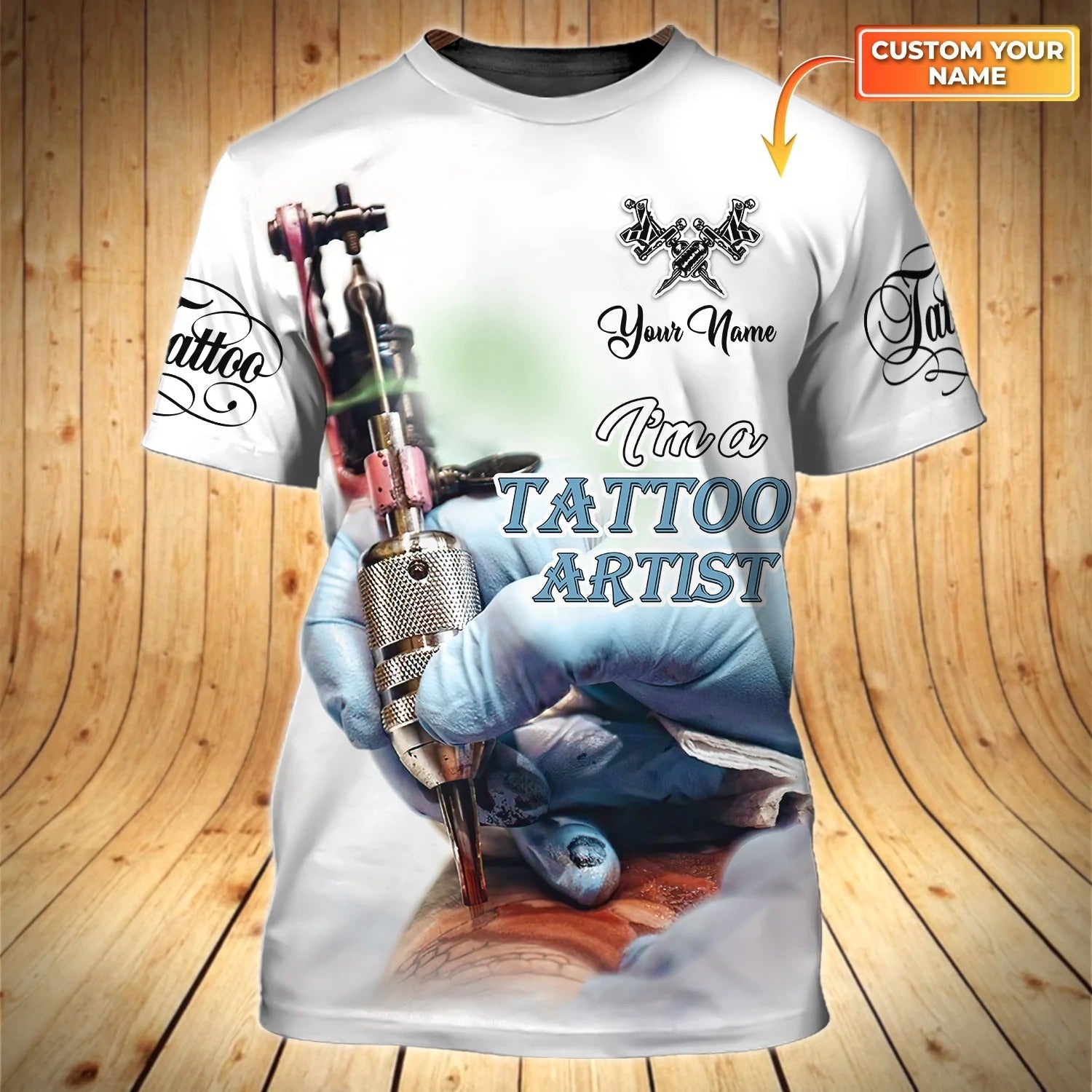 Custom Colorful Tattoo Shirt I’M A Tattoo Artist 3D All Over Print Tee Shirt Present For Tattoo Lovers