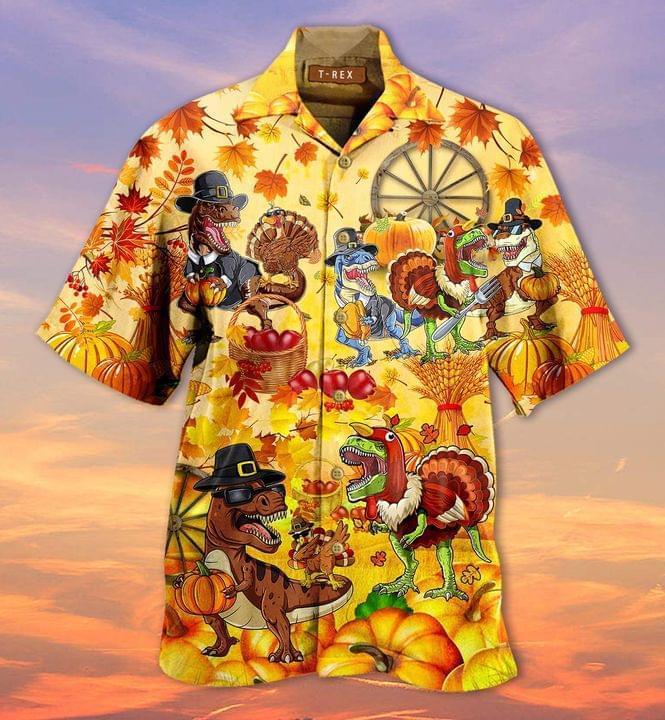 Happy Trexgiving Hawaii Shirt For Men And Women Ha102715