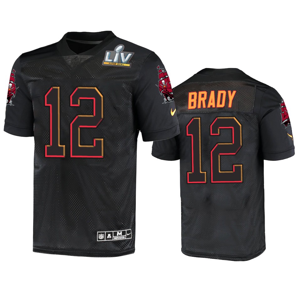 Tampa Bay Buccaneers Tom Brady Super Bowl Lv Black Jersey