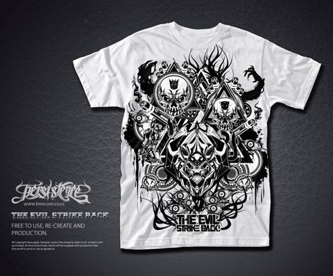 The Evil Tees Free Download By Treecore Deviantart Com Shirt