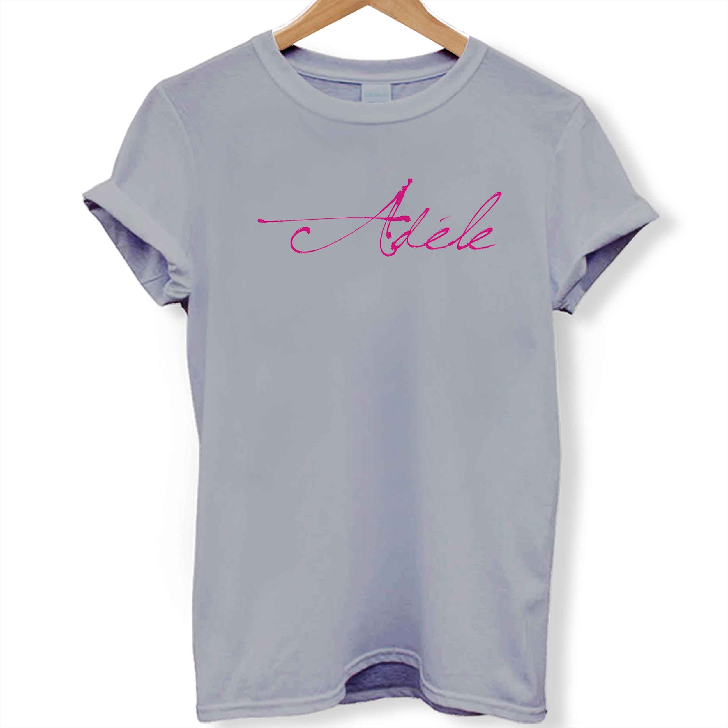 Adele Pink Text Women T-Shirt