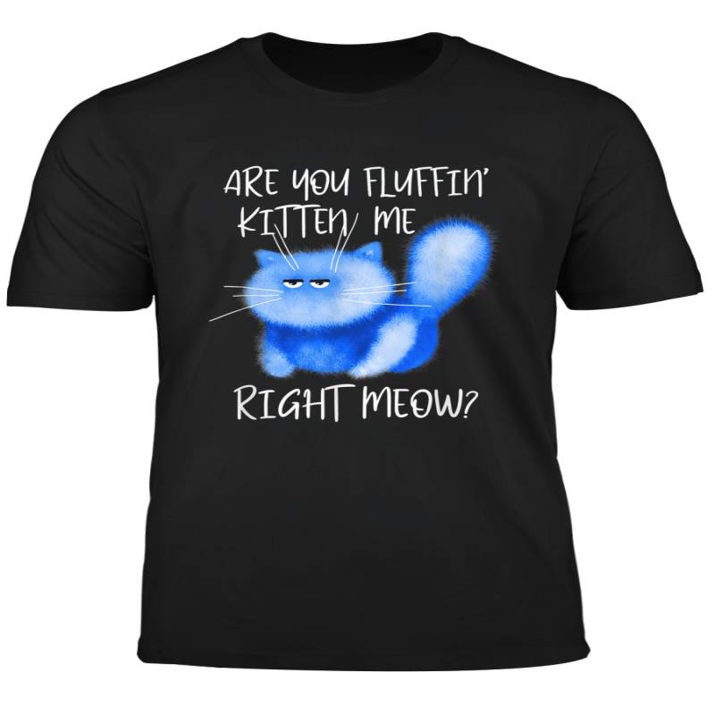 Are You Fluffin Kitten Me Right Meow Shirt