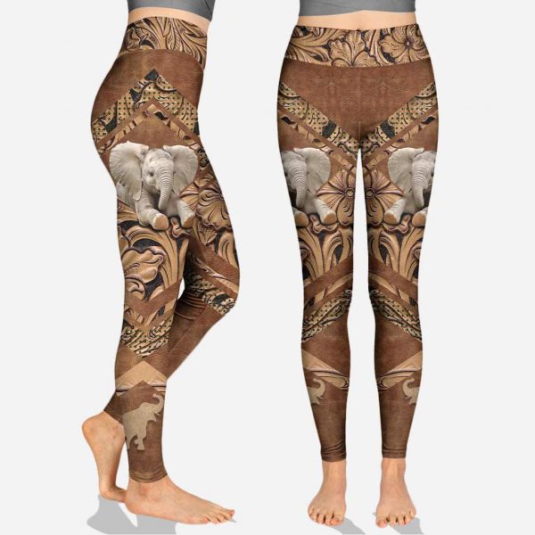 Love Elephants – Personalized 3D All Over Printed Leggings Us Size