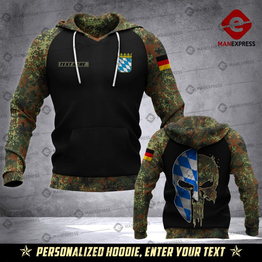 Soldier Bavaria- Germany camo army personalized 3d Printed HOODIE LEN