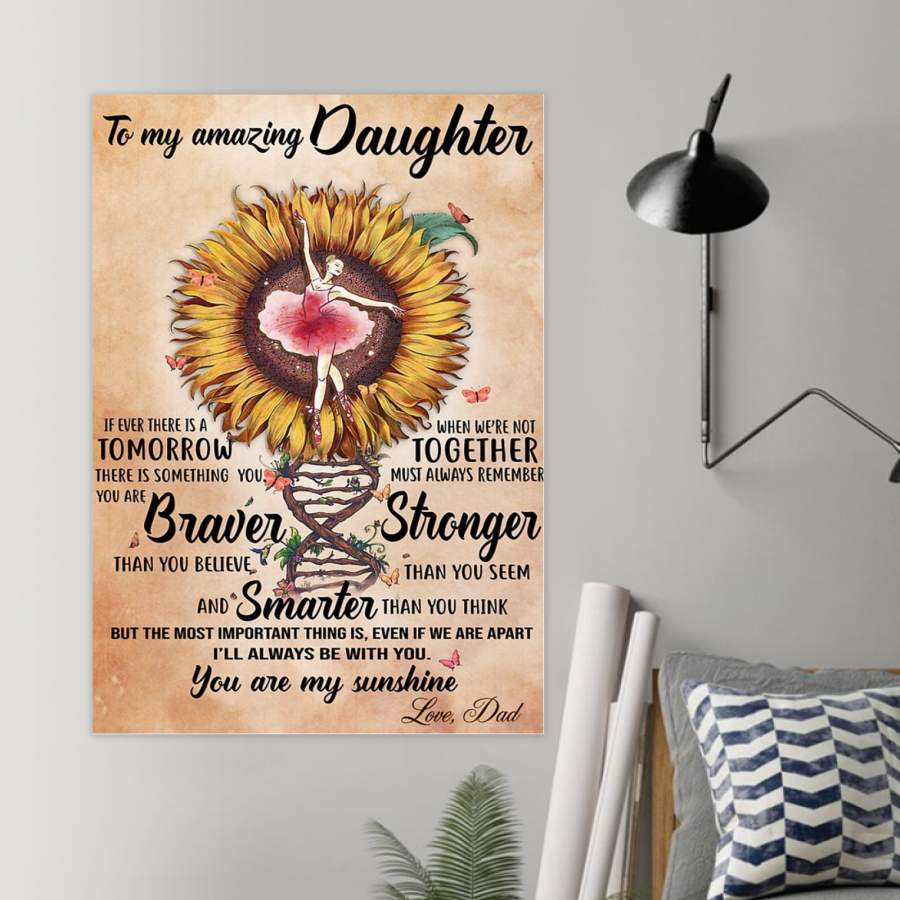 Special Custom Design Poster  Gift For Daughter You’re My Sunshine