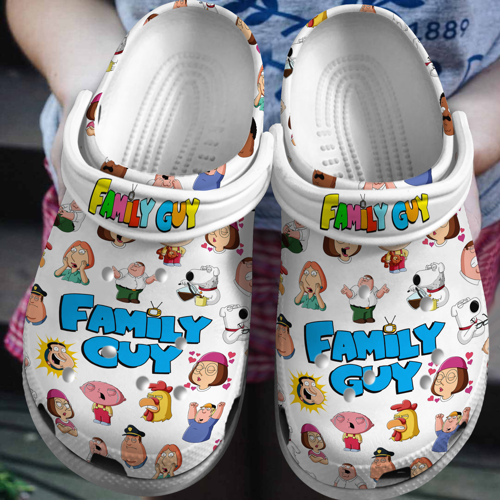 Family Guy Movie Crocs Crocband Clogs Shoes Comfortable For Men Women and Kids