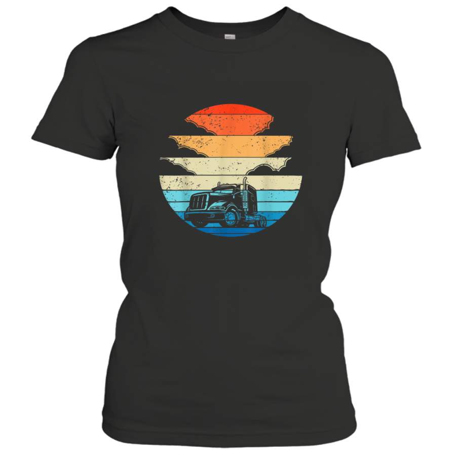 Trucker Pride Trucking Lover Vintage Retro shirt Women’s T-Shirt