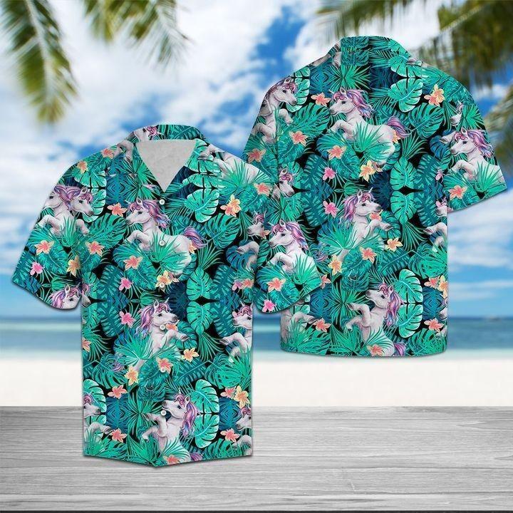 Unicorn Tropical Hawaii Shirt For Men Women Ha41046